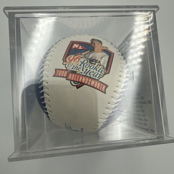 Los Angeles LA Dodgers Baseball 1996 Rookie of Year Todd Hollandsworth Case - Picture 9 of 11